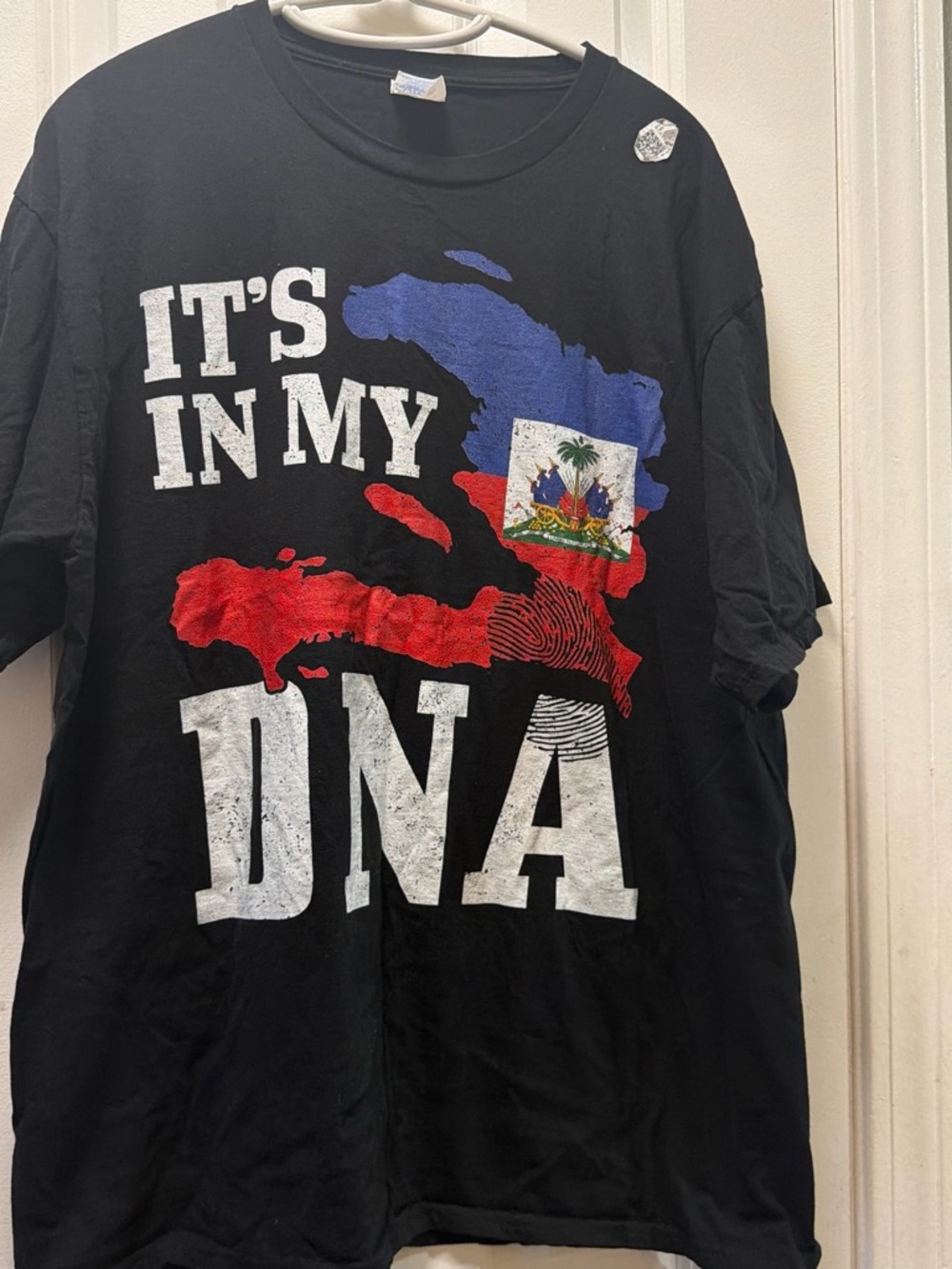 Men's Black 'It's In My DNA' Haiti Graphic T-Shirt